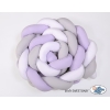 Paracolpi Intrecciato Extra Spesso 3.6 Metri Bianca Grigio Lilla
