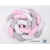 Paracolpi Intrecciato Extra Spesso 3.6 Metri Rosa Bianca Grigio