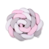 Paracolpi Intrecciato Extra Spesso 3.6 Metri Rosa Bianca Grigio