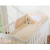 Paracolpi Lettino 3 Lato Beige Pois Bianchi Cuori