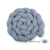 Paracolpi Lettino 4 Lati Treccia Azzurro Pastello