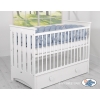 Paracolpi Lettino 4 Lati Treccia Azzurro Pastello