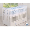 Paracolpi Lettino 4 Lati Treccia Blu Ragazzo