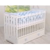Paracolpi Lettino 4 Lati Treccia Blu Ragazzo