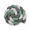 Paracolpi Lettino 4 Lati Treccia Grigio Verde Pastello Antracite