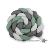 Paracolpi Lettino 4 Lati Treccia Grigio Verde Pastello Antracite