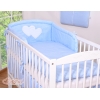 Paracolpi Lettino Blu Pois Bianchi Cuori