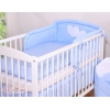 Paracolpi Lettino Blu Pois Bianchi Cuori