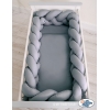 Paracolpi Treccia Lettino Extra Alto Grigio Antracite