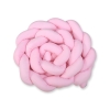 Paracolpi Treccia Lettino Extra Alto Rosa Rosa per Ragazze