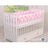 Paracolpi Treccia Lettino Extra Alto Rosa Rosa per Ragazze