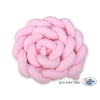 Paracolpi Treccia Lettino Extra Alto Rosa Rosa per Ragazze