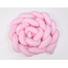 Paracolpi Treccia Lettino Extra Alto Rosa Rosa per Ragazze