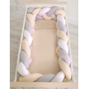 Paracolpi intrecciato extra grande Bianca Grigio Beige