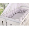 Treccia grigio per lettino neonato