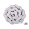 Paracolpi Treccia Lettino Extra Spesso XXL Grigio
