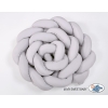 Paracolpi Treccia Lettino Extra Spesso XXL Grigio
