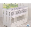 Paracolpi Treccia Lettino Extra Spesso XXL Grigio