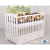 Paracolpi Treccia Lettino Extra Spesso XXL Grigio Antracite Giallo Miele