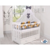 Paracolpi Treccia Lettino Extra Spesso XXL Grigio Antracite Giallo Miele