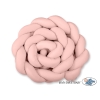 Paracolpi Treccia Lettino Extra Spesso XXL Rosa Scuro