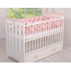 Paracolpi Treccia Lettino Extra Spesso XXL Rosa Scuro