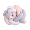 Paracolpi Treccia Para Letto O Culla Bimba Bianca Grigio