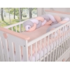 Paracolpi Treccia Para Letto O Culla Bimba Bianca Grigio
