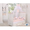 Paracolpi Treccia Para Letto O Culla Bimba Bianca Grigio