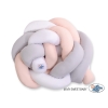 Paracolpi Treccia Para Letto O Culla Bimba Bianca Grigio