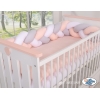 Paracolpi Treccia Para Letto O Culla Bimba Bianca Grigio