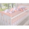 Paracolpi Treccia Para Letto O Culla Bimba Bianca Grigio