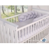 Paracolpi Treccia Para Letto O Culla Bimba Grigio