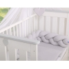 Paracolpi Treccia Para Letto O Culla Bimba Grigio