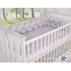 Paracolpi Treccia Para Letto O Culla Bimba Grigio