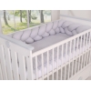 Paracolpi Treccia Para Letto O Culla Bimba Grigio