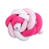 Paracolpi Treccia Para Letto O Culla Bimba Rosa Rosa Bianca