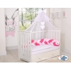 Paracolpi Treccia Para Letto O Culla Bimba Rosa Rosa Bianca