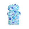 Passeggino in Legno per con Biancheria Bambole Menta Bianca