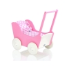 Passeggino per Bambole Legno Biancheria Bianca
