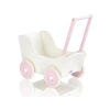 Passeggino per Bambole Legno Rosa Bianca