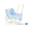Passeggino per le Bambole Biancheria Bianca Blu