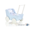 Passeggino per le Bambole Biancheria Bianca Blu