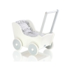 Passeggino per le Bambole Biancheria Bianca Grigio