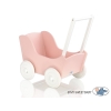 Passeggino per le Bambole Biancheria Bianca Rosa Cipria