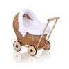 Passeggino per le Bambole Rattan Bianca