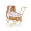 Passeggino per le Bambole Rattan Bianca