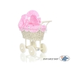 Passeggino per le Bambole Vimini Rosa