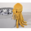 Peluche Polpo Coccolone con Sonaglio Giallo Miele