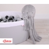 Peluche Polpo Coccolone con Sonaglio Grigio